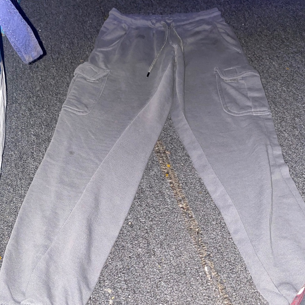 Gray unisex joggers